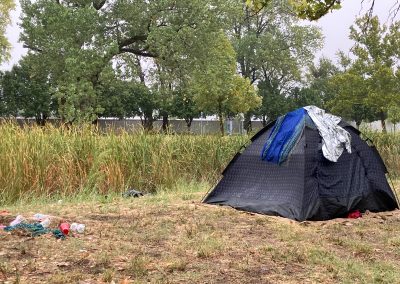 tent outside