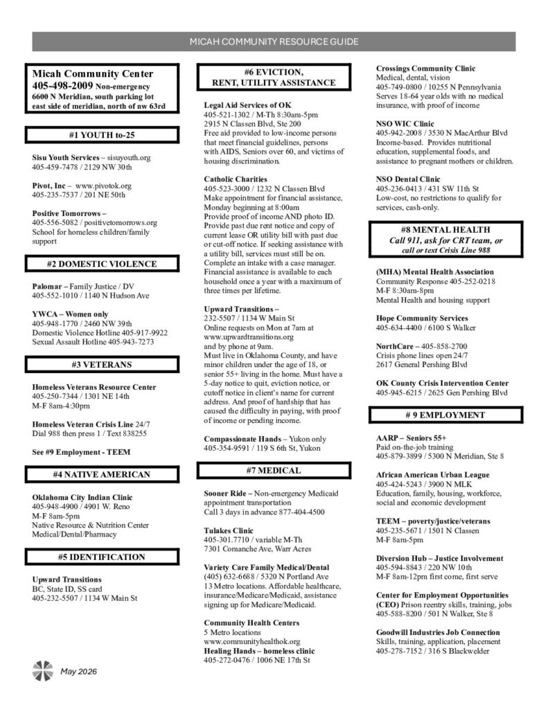 OKC Metro Resource Guide cover. Opens the full guide as a PDF in a new tab.